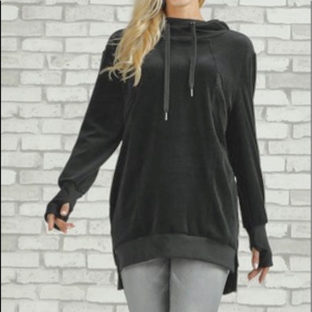 Velour hoodie NWT-1x